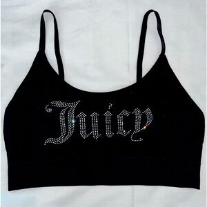 Black “Juicy” Bralette Top
